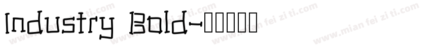 Industry Bold字体转换